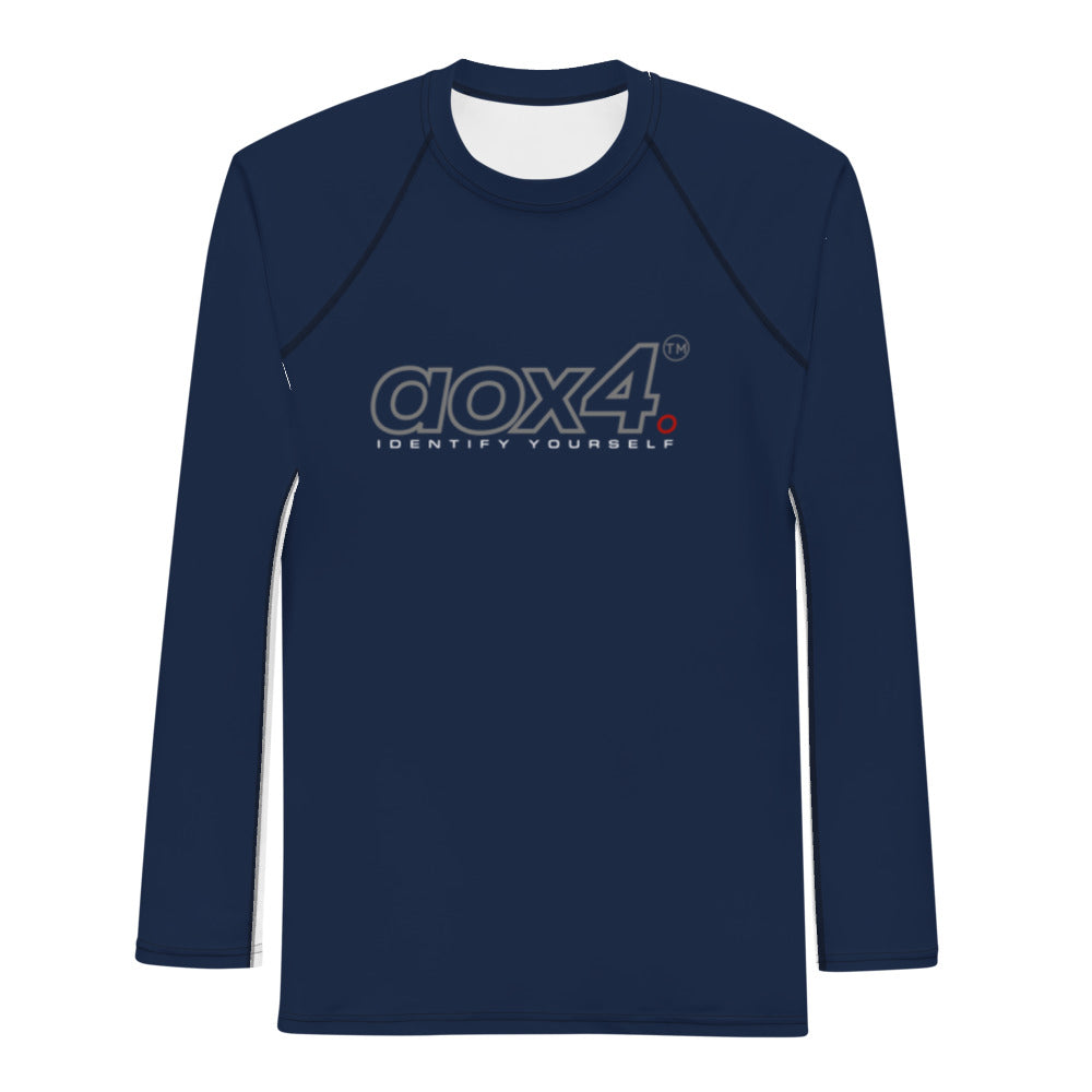 AOX4 Blue Top Men's Rash Guard