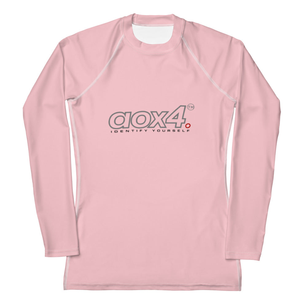 AOX4 Pink Top Women's Rash Guard