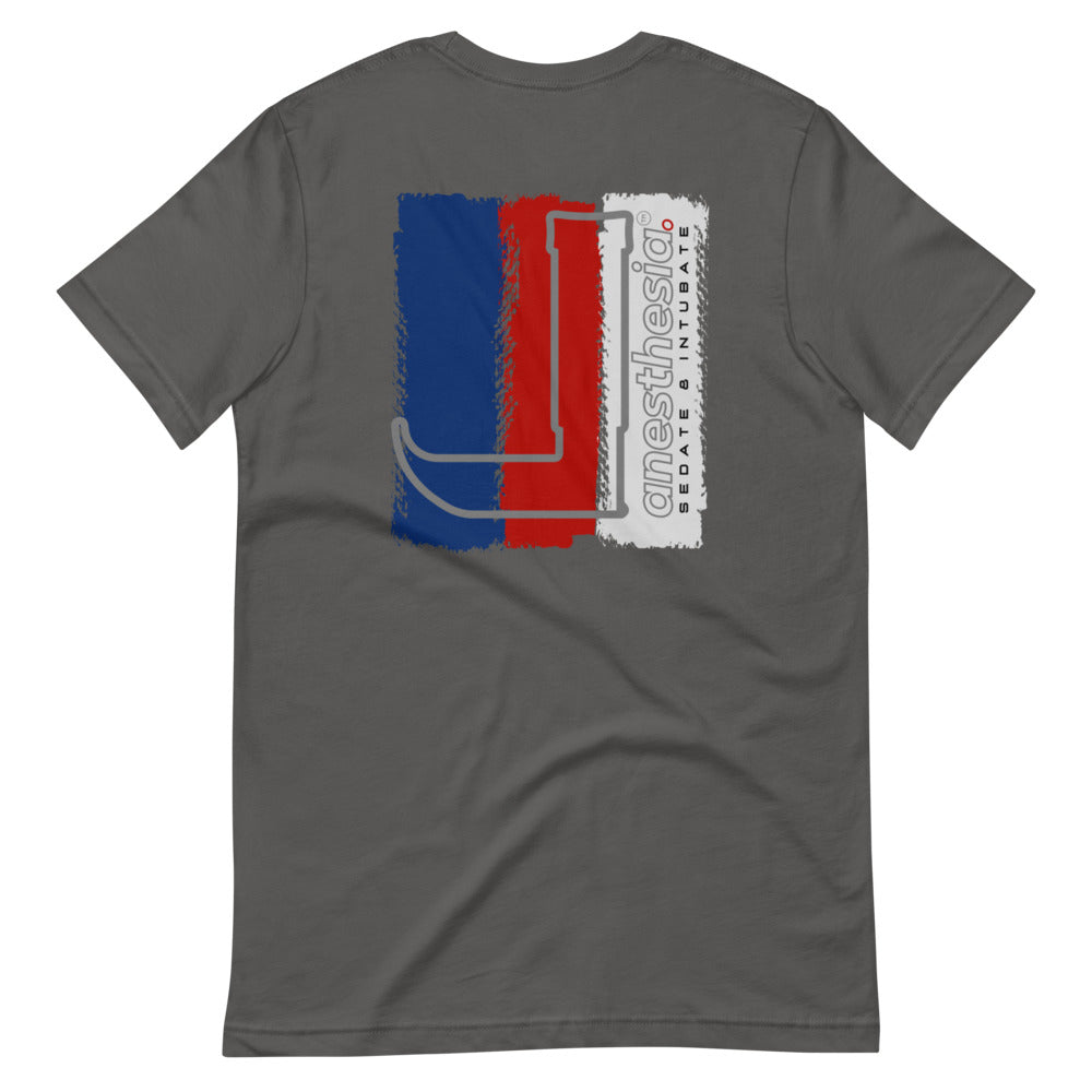 Anesthesia Tricolor Short-Sleeve Unisex T-Shirt