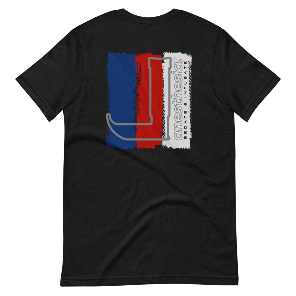 Anesthesia Tricolor Short-Sleeve Unisex T-Shirt