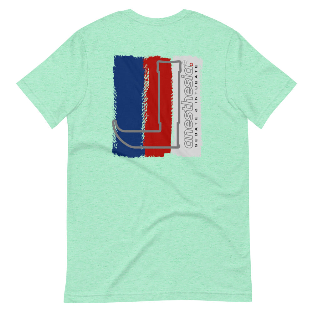 Anesthesia Tricolor Short-Sleeve Unisex T-Shirt